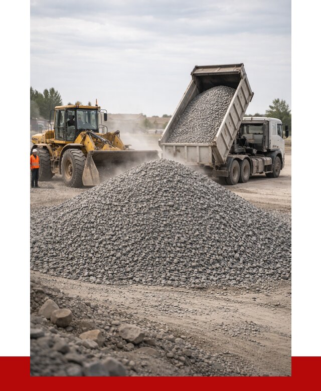 Купить щебень с доставкой в Кропоткине от 2715 руб. | ПРОНЕРУДКрп