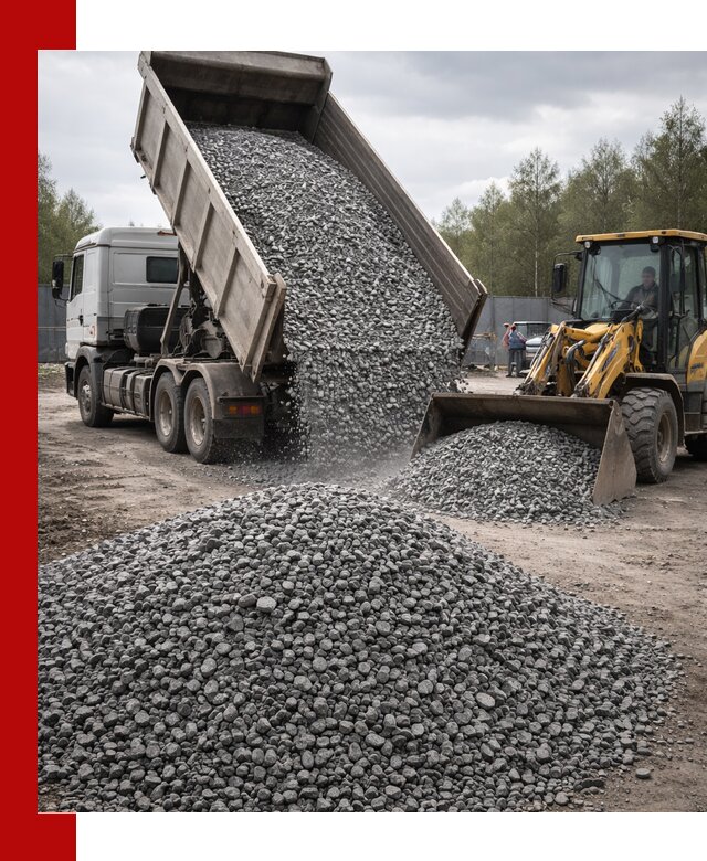Доставка и продажа щебня гранитного в Кропоткине