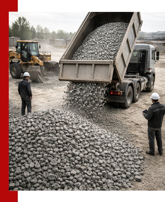 Доставка гранитного щебня фракции 20-40 в Кропоткине