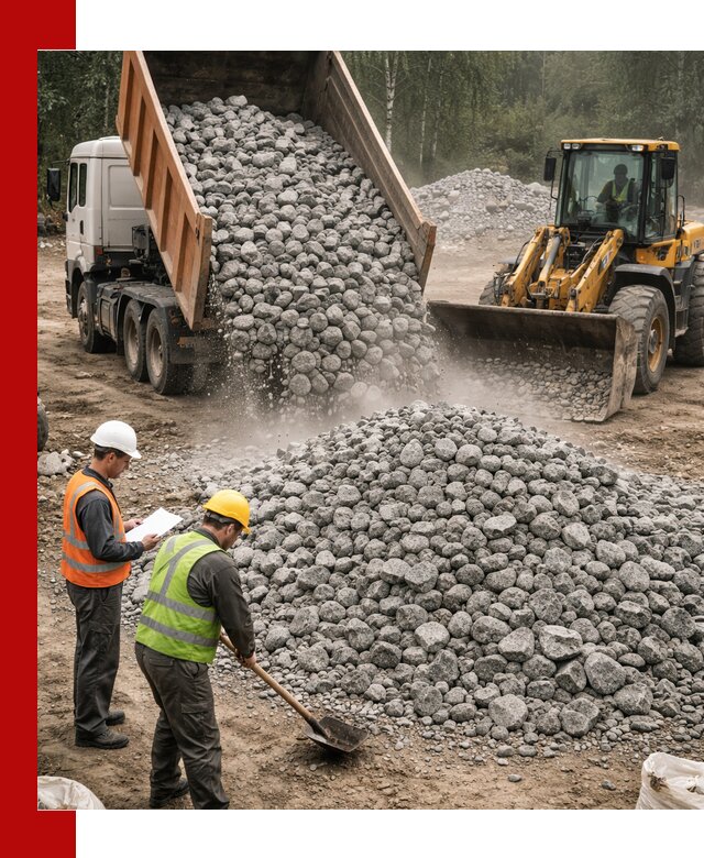 Гранитный щебень фракция 70-150 доставка в Кропоткине