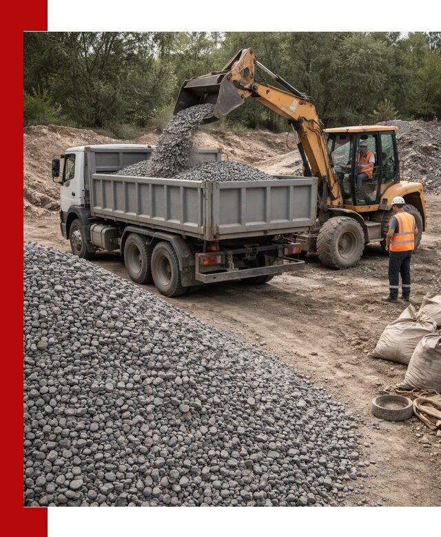Доставка гравийного щебня в Кропоткине оптом и в розницу