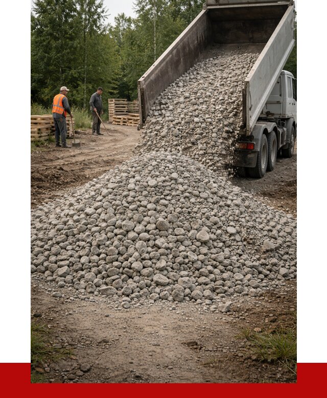 гравийный щебень фракция 70-120 в Кропоткине от 2660 р. ПРОНЕРУДКрп