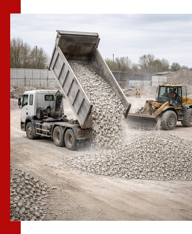 Доставка и продажа известнякового щебня в Кропоткине
