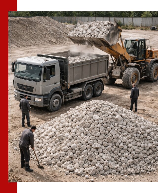 Известняковый щебень фракция 70–150 с доставкой в Кропоткине