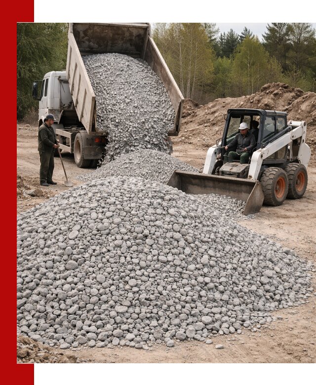 Доставка доломитового щебня в Кропоткине напрямую от карьера