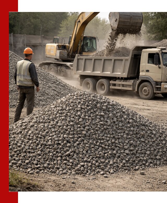 Шлаковый щебень фракция 5-20 с доставкой в Кропоткине