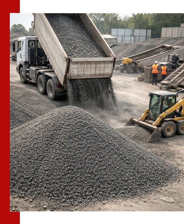 Вторичный щебень фракция 0–5 с доставкой в Кропоткине