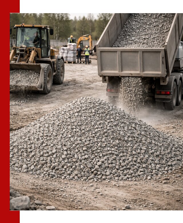 Вторичный щебень фракции 5-20 в Кропоткине — доставка и продажа крупнотоннажно