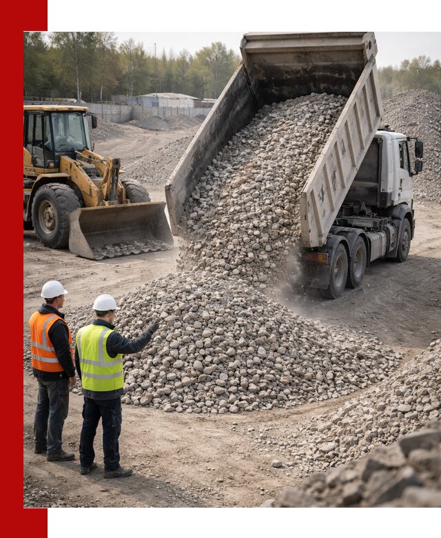 Вторичный щебень фракция 40–70 доставка в Кропоткине