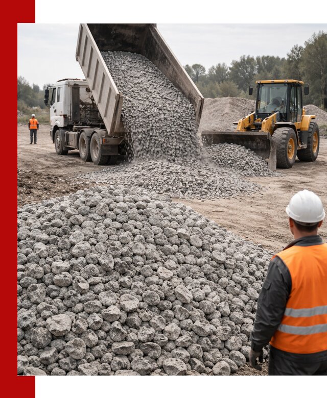 Доставка бетонного щебня фракции 20-40 в Кропоткине