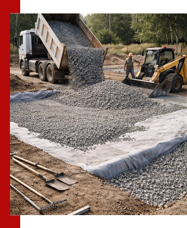 Щебень для фундамента с доставкой в Кропоткине