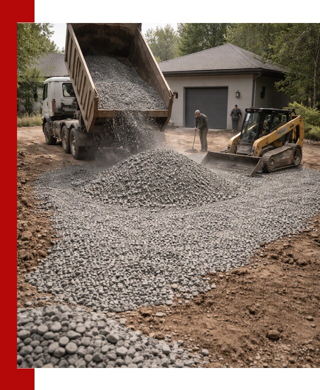 Щебень для парковки в Кропоткине: доставка и укладка качественного материала