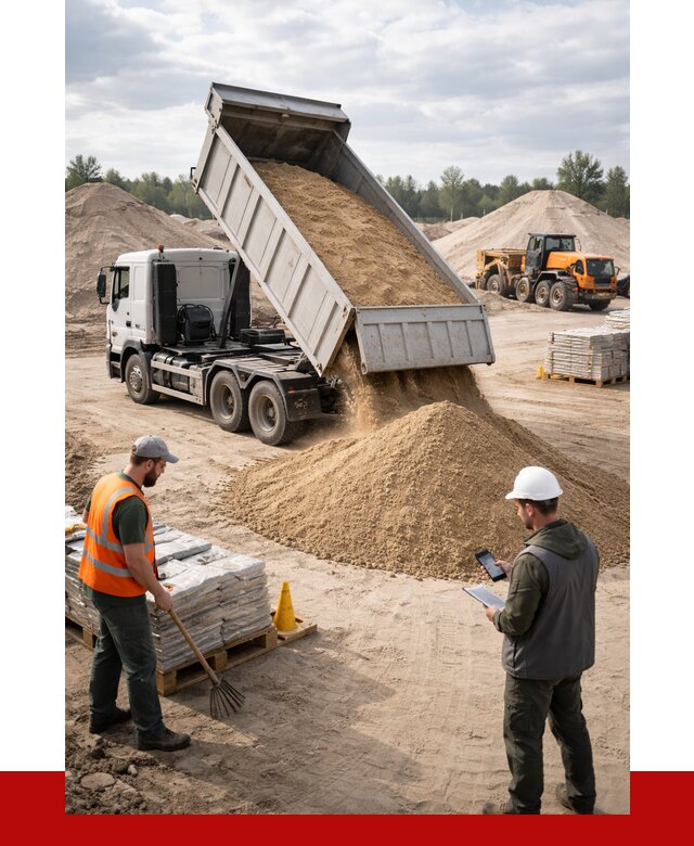 Карьерный песок с доставкой в Кропоткине от 3909 р. ПРОНЕРУДКрп