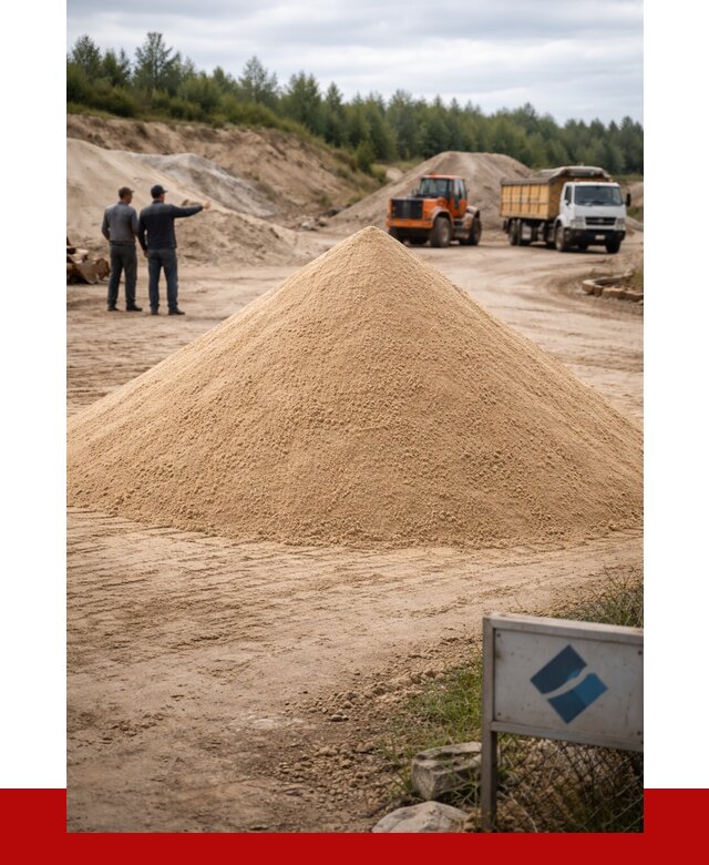 Карьерный песок навалом в Кропоткине от 1955 р. | ПРОНЕРУДКрп