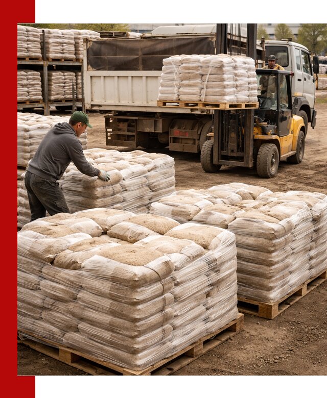 Карьерный песок в мешках с доставкой в Кропоткине