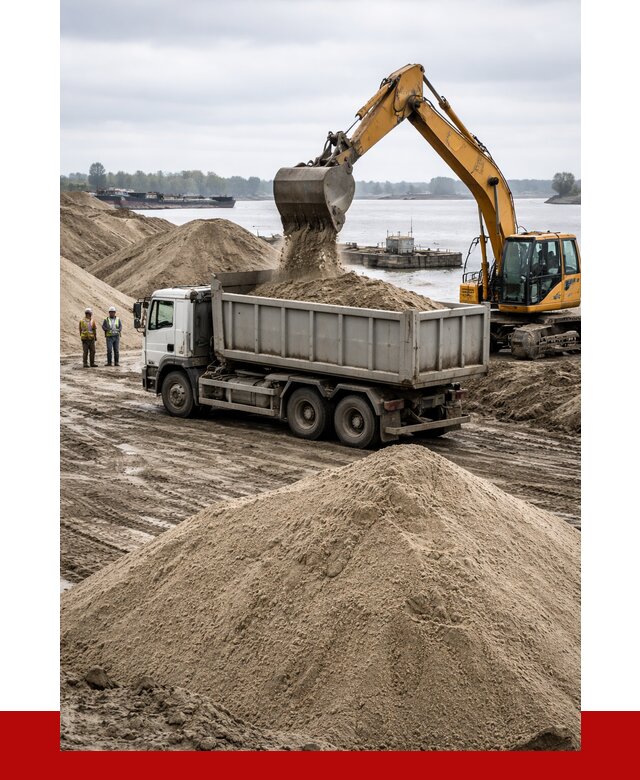 Купить речной песок навалом в Кропоткине от 1955 р., ПРОНЕРУДКрп