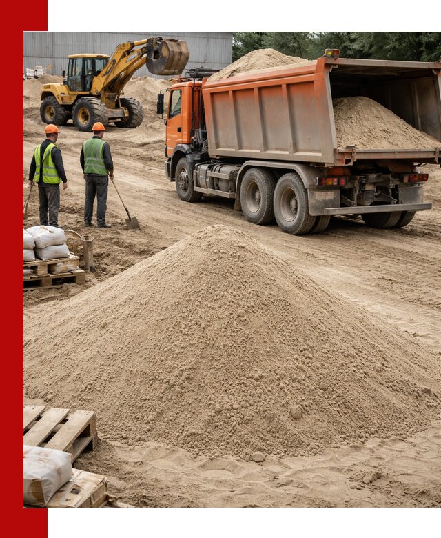 Доставка и продажа мытого речного песка в Кропоткине