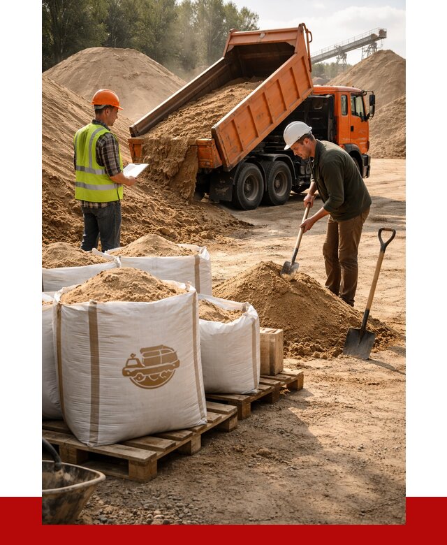 Строительный песок в Кропоткине от 2389 р. с доставкой, ПРОНЕРУДКрп