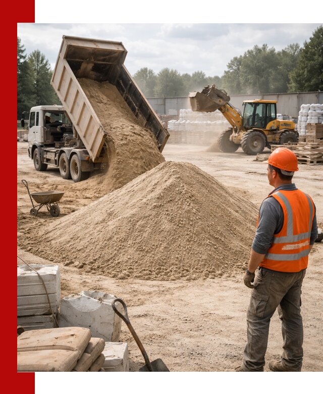 Доставка строительного песка с самосвалом в Кропоткине