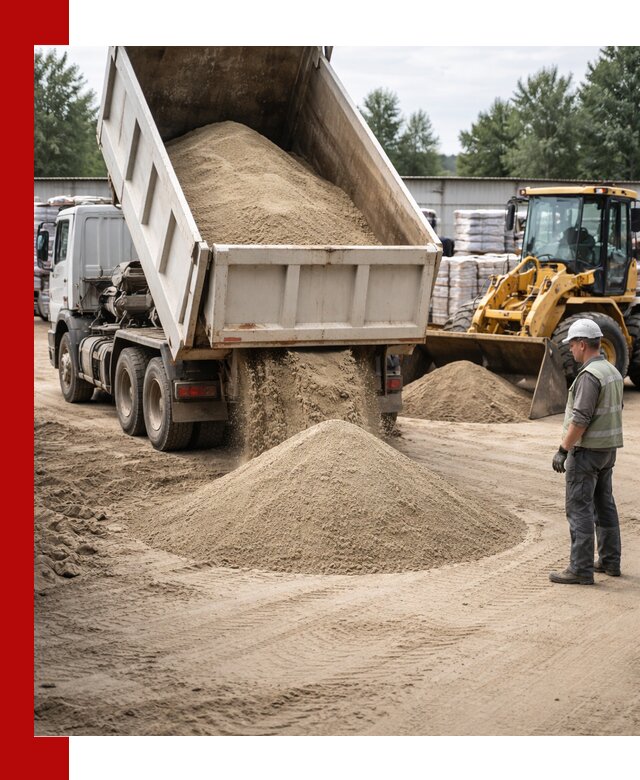 Поставка и доставка песка для бетона в Кропоткине