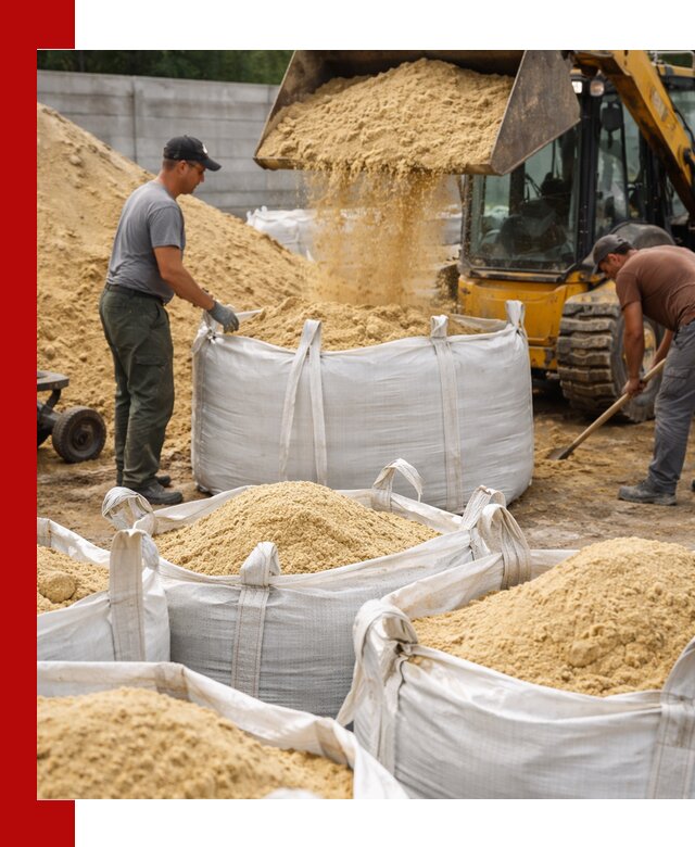 Поставка качественного песка для кладки в Кропоткине