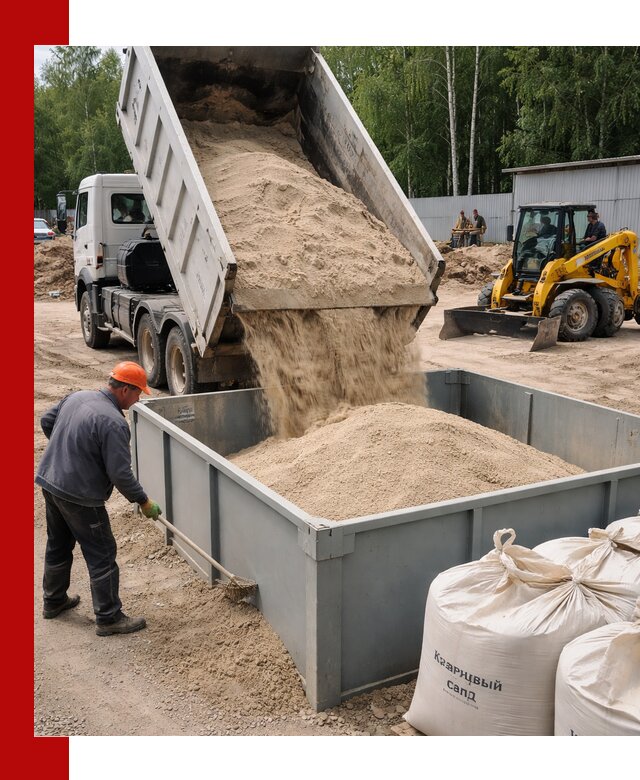 Кварцевый песок для фильтра в Кропоткине — доставка и качество