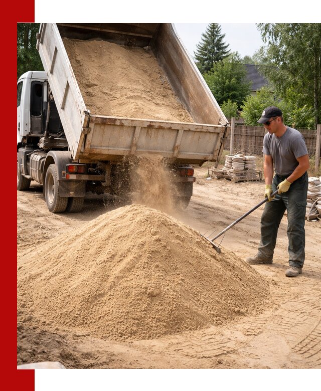 Доставка сухого песка самосвалами в Кропоткине