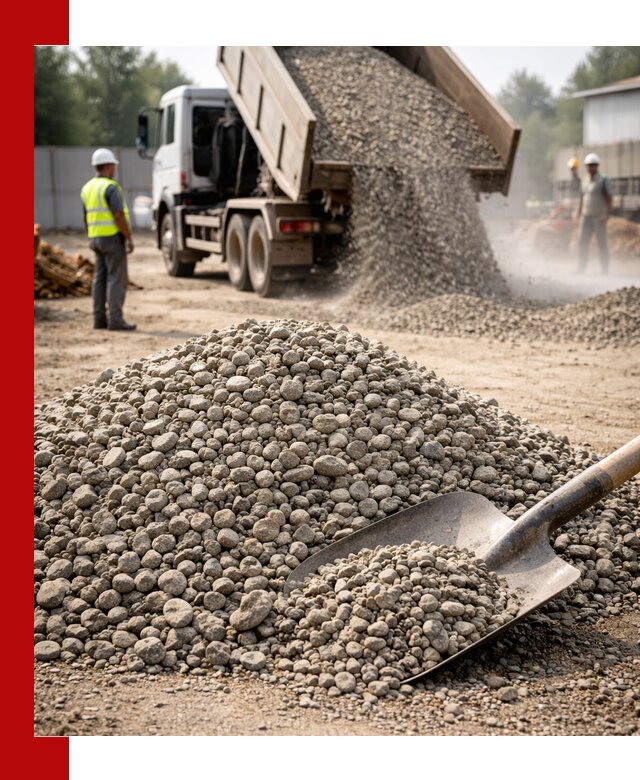 Доставка гравия фракции 20-40 в Кропоткине с самосвалами