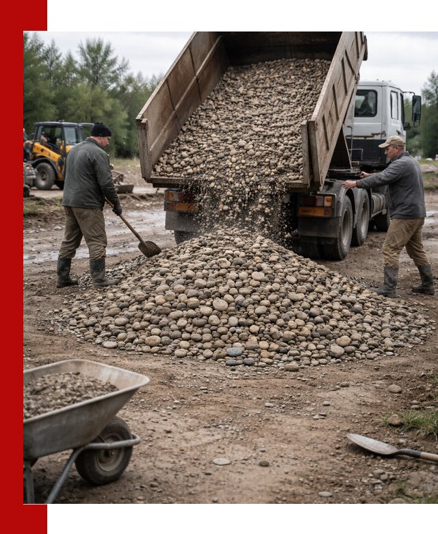 Доставка гальки речной оптом и в розницу в Кропоткине