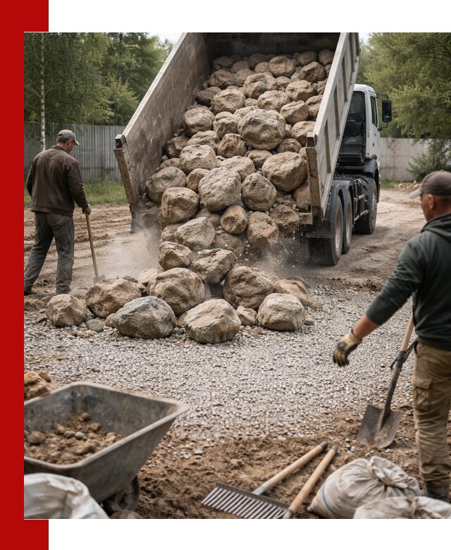 Доставка и укладка булыжника в Кропоткине