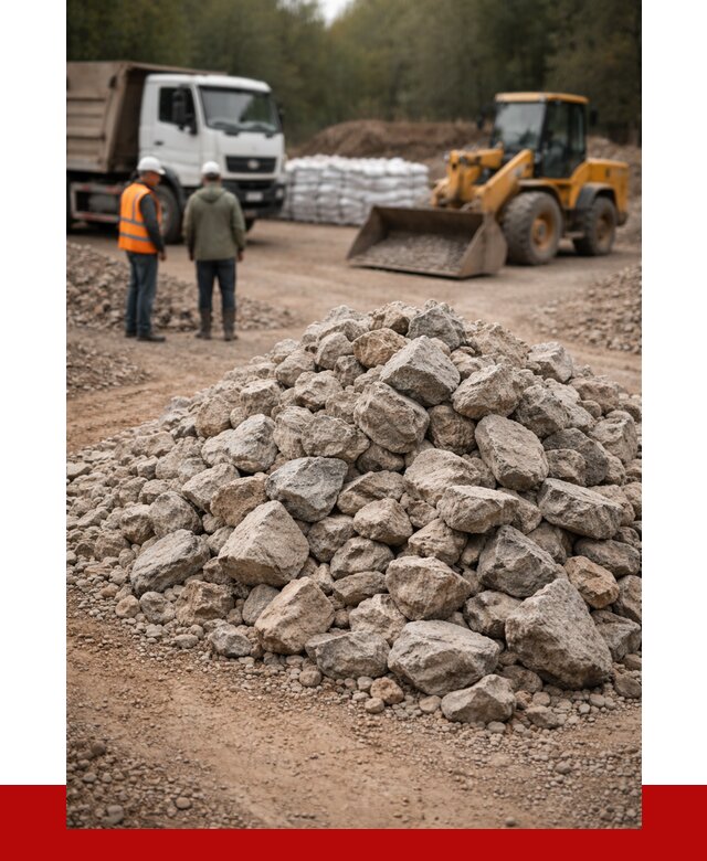 Купить бутовый камень с доставкой в Кропоткине от 2498 р. | ПРОНЕРУДКрп