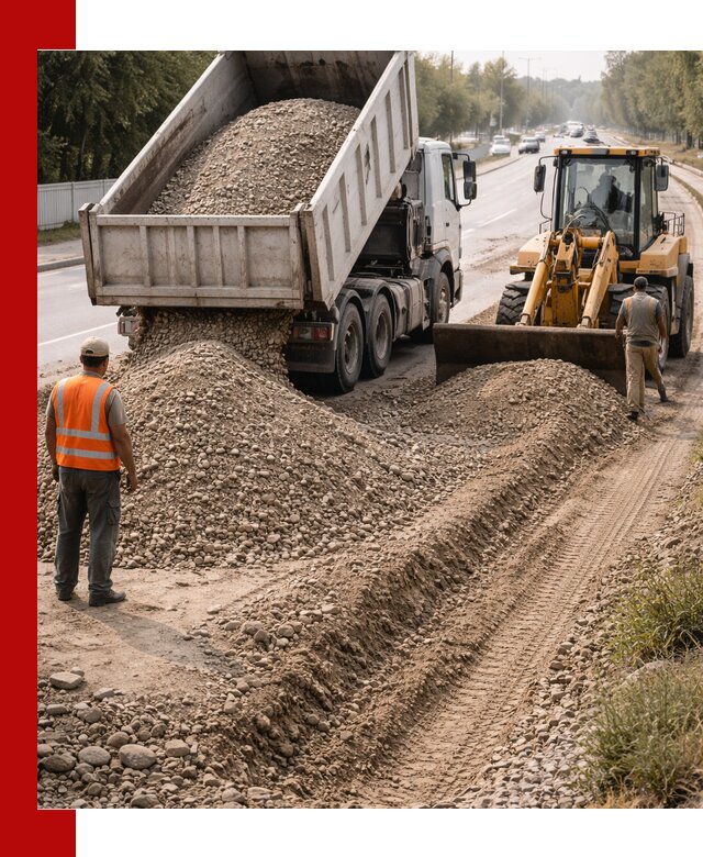 Опгс для устройства дорог и подсыпки в Кропоткине