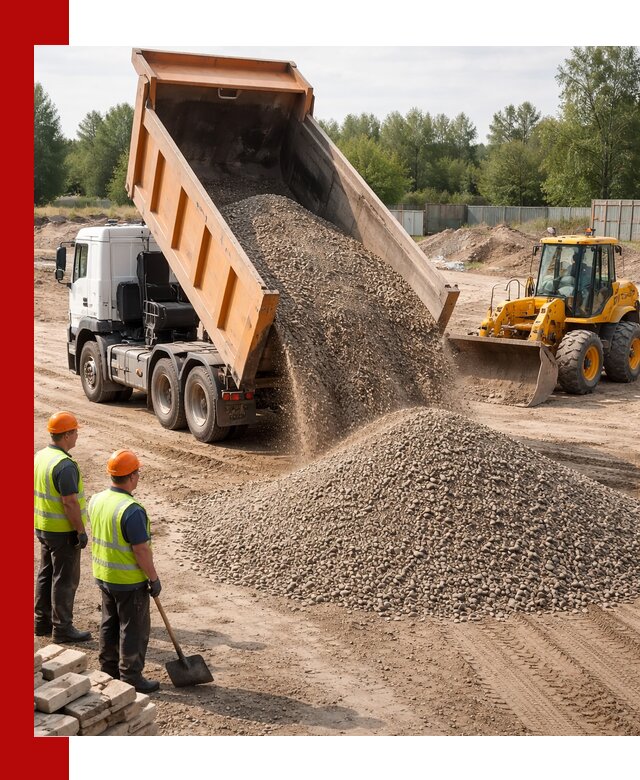Доставка щебёночно-песчаной смеси ЩПС С7 в Кропоткине