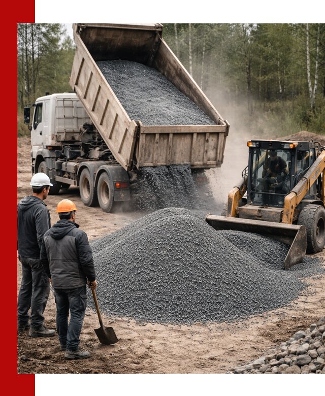 Гранитный отсев 0-5 с доставкой и разгрузкой в Кропоткине