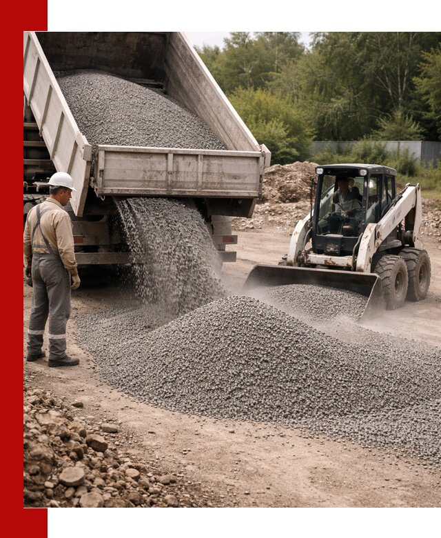 Доставка гравийного отсева 0-5 в Кропоткине оптом и в розницу