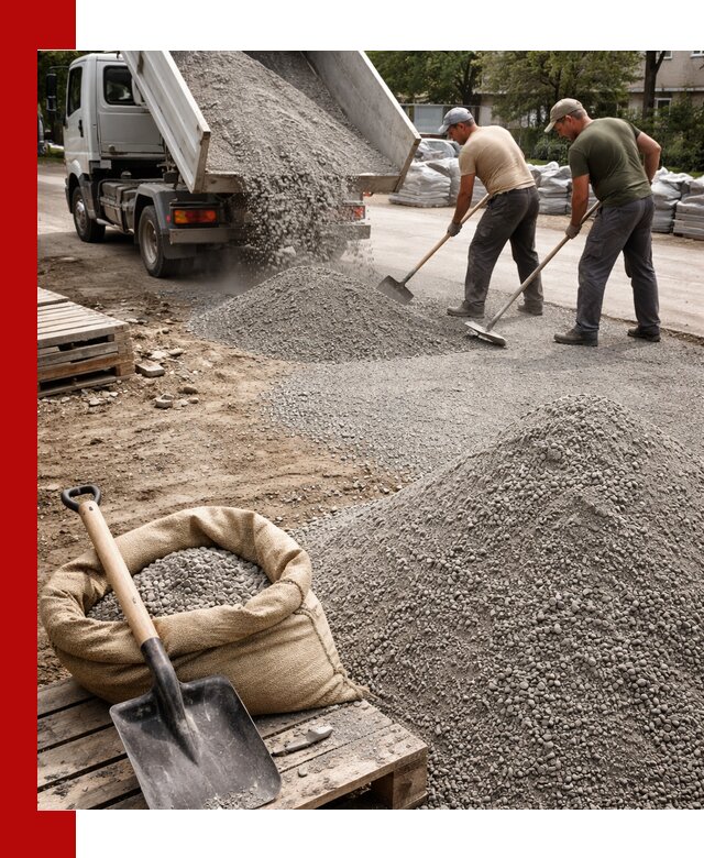 Отсев для тротуарной плитки в Кропоткине — доставка и укладка