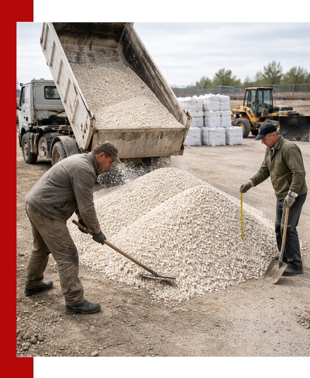 Мраморная крошка с доставкой и разгрузкой в Кропоткине