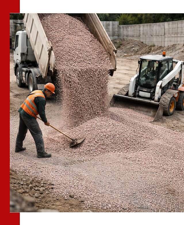 Крошка розовый гранит с доставкой в Кропоткине от производителя