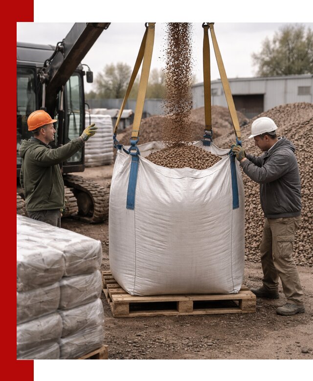 Керамзит в биг-бегах с доставкой в Кропоткине