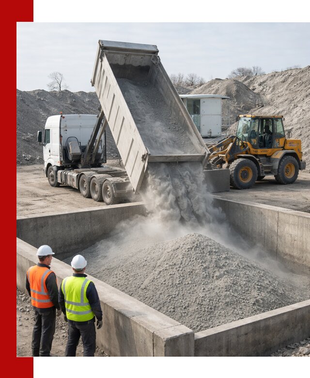 Доставка цемента навалом в Кропоткине крупными партиями