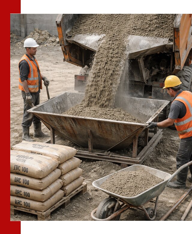 Доставка цементно-песчаной смеси М100 в Кропоткине