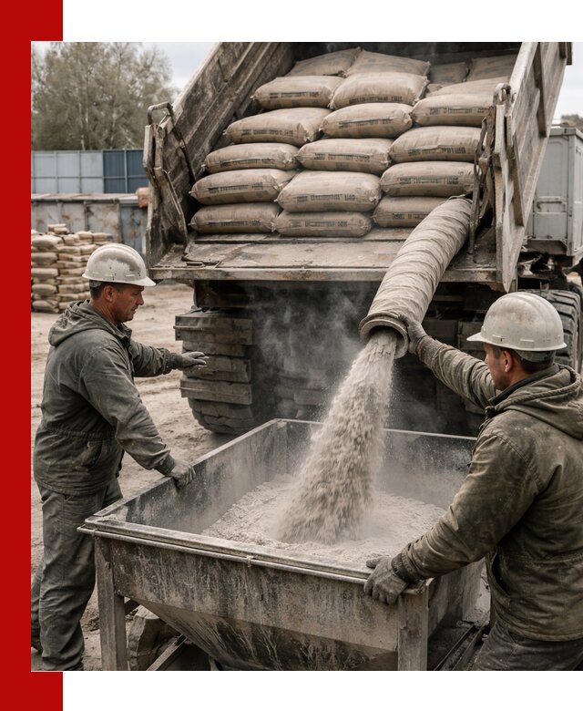 Доставка цемента М400 в Кропоткине оптом и в розницу