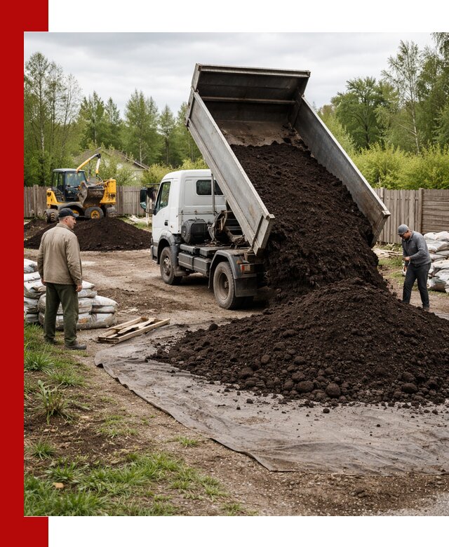 Доставка качественного почвогрунта в Кропоткине оптом и в розницу