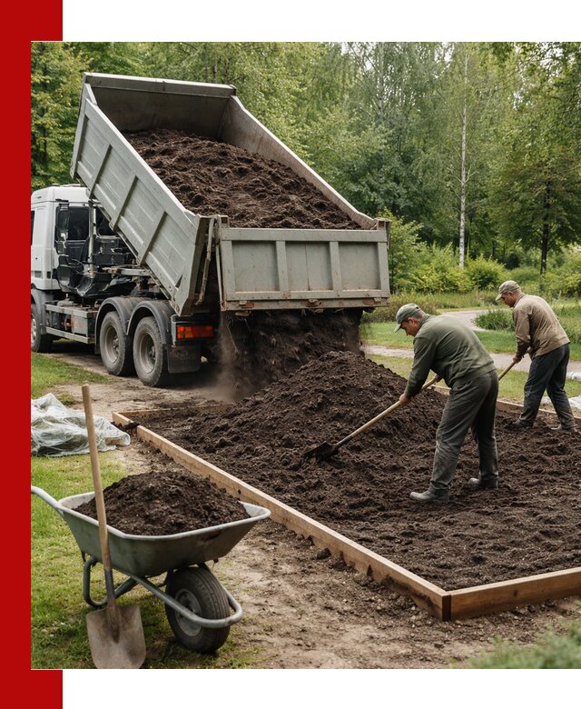 Доставка грунта для озеленения и благоустройства в Кропоткине