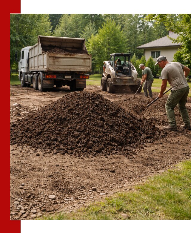 Доставка и укладка грунта для газона в Кропоткине