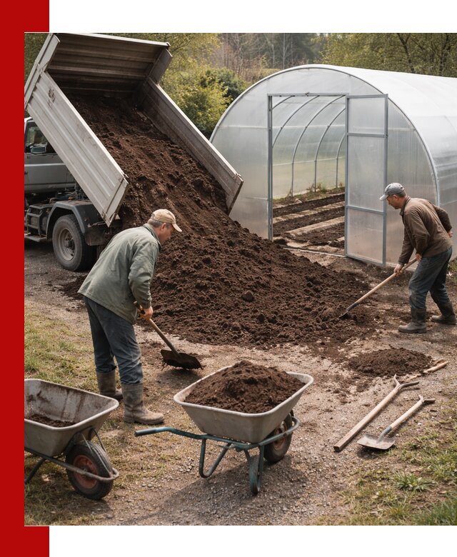 Грунт для теплицы с доставкой в Кропоткине — плодородный субстрат под растения