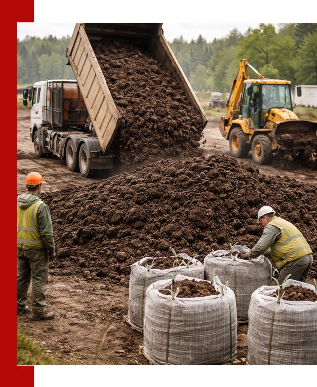 Доставка нейтрального торфа в Кропоткине оптом и в розницу