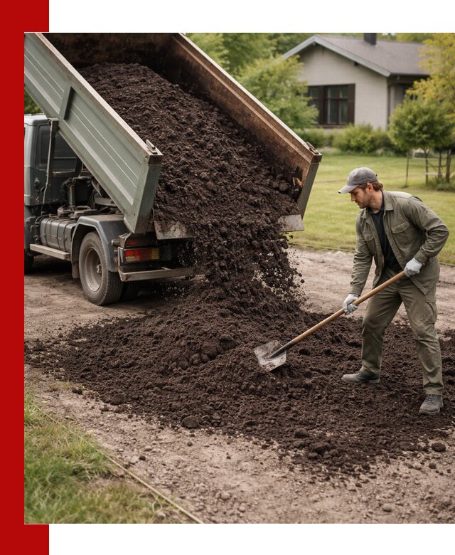 Чернозем для газона с доставкой в Кропоткине быстро и качественно