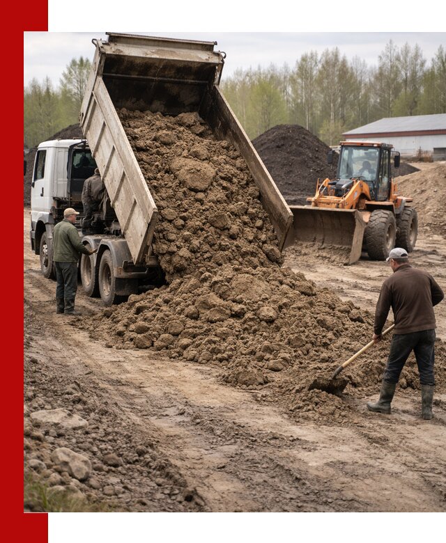 Доставка глин и суглинков в Кропоткине оптом и вкрай