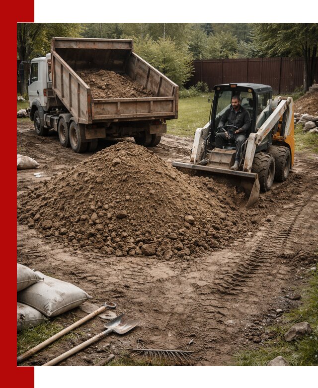 Суглинок для планировки участков в Кропоткине с доставкой и выгрузкой